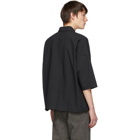 Kuro Black Dolman Sleeve Shirt