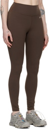 Sporty & Rich Brown Runner Script Leggings