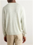 Loro Piana - Linen and Silk-Blend Sweater - Green