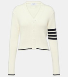 Thom Browne Cropped cable-knit wool sweater vest