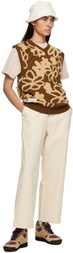 Butter Goods Off-White Wide-Leg Trousers