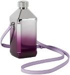 Givenchy Silver & Purple 4G Flask Water Bottle