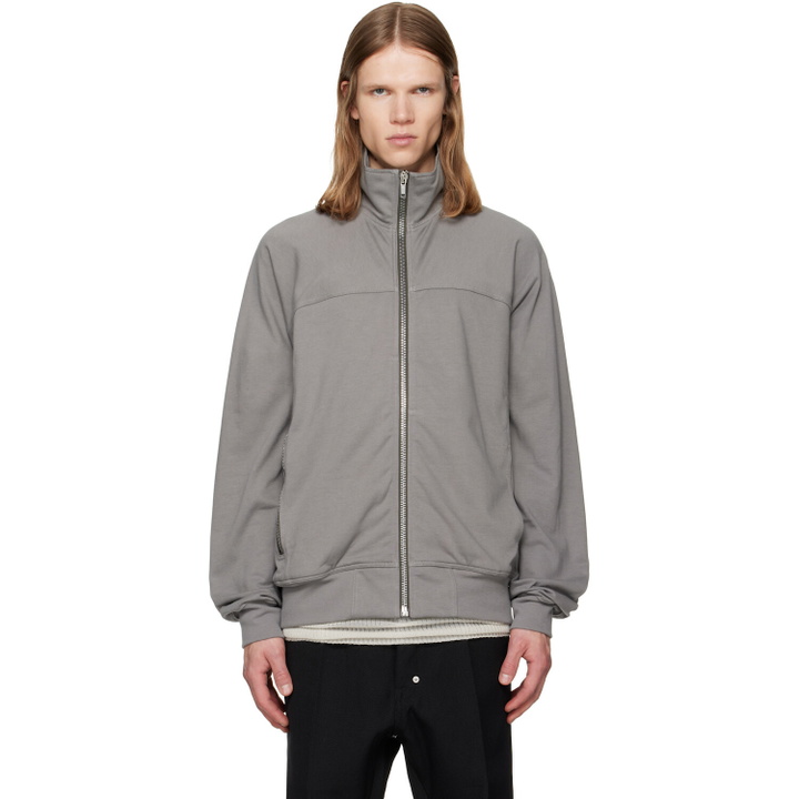Photo: Rick Owens Gray Tower Zipfront Jogger Jacket