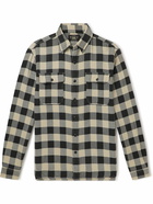 RRL - Matlock Checked Cotton and Linen-Blend Twill Shirt - Black