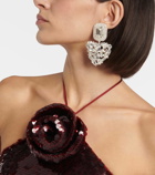 Magda Butrym Crystal-embellished drop earrings