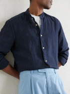 Boglioli - Straight-Leg Cotton-Blend Shorts - Blue