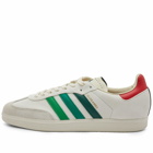 END. x Adidas Velosamba 'Social Cycling' Sneakers in Crystal White/Chalk White/Glory Red