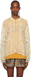Bode Off-White Formal Threadwork Shirt