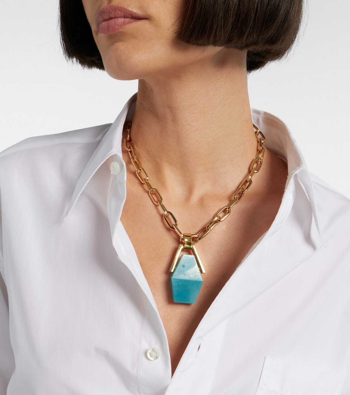 La DoubleJ Portal gold-plated chain necklace