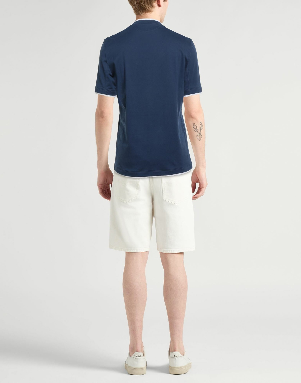 Brunello Cucinelli Mens T-shirt in Navy