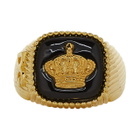 Dolce and Gabbana Gold Crown Ring