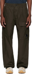 C.P. Company Khaki Micro-Reps Boxy Leg Pocket Lens Cargo Pants