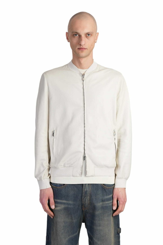 Photo: Salvatore Santoro Bomber Jacket In Grey Leather