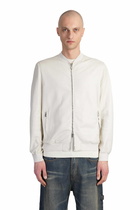 Salvatore Santoro Bomber Jacket In Grey Leather