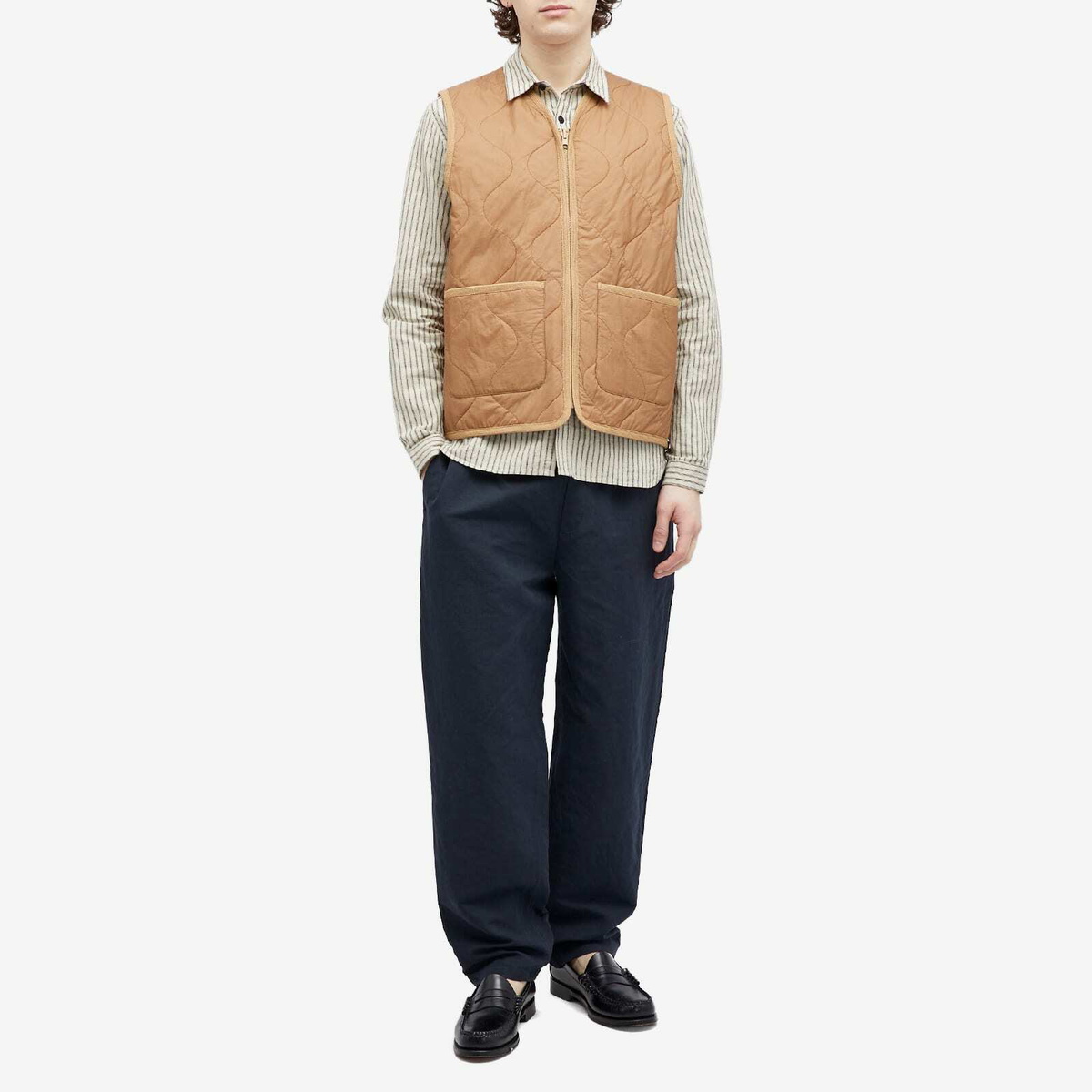 A Kind of Guise Men's Bogdan Quilted Vest in Mocca Mousse