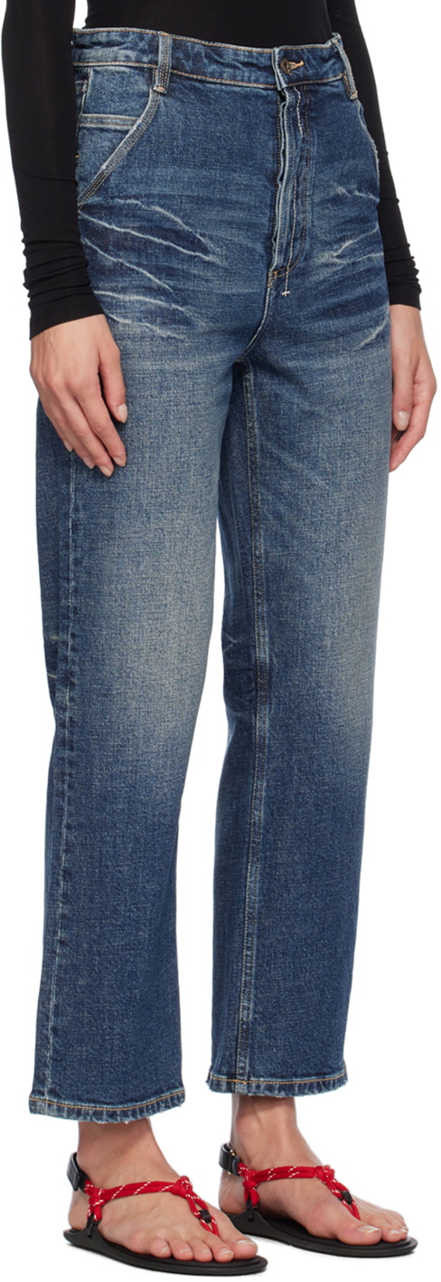 Fax Copy Express Blue 333 Wash Straight Leg Jeans