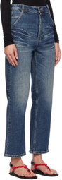 Fax Copy Express Blue 333 Wash Straight Leg Jeans