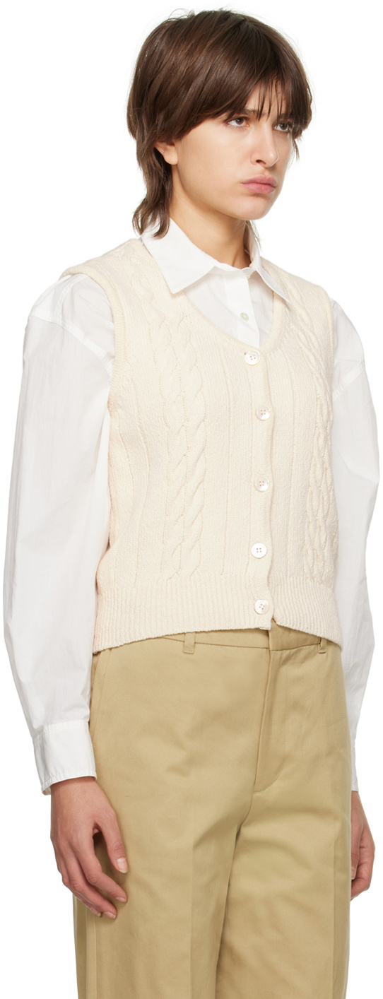 Dunst Beige Buttoned Vest