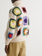 Chamula - Crochet-Knit Merino Wool Rollneck Sweater