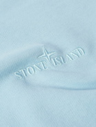 Stone Island - Logo-Embroidered Cotton-Jersey Sweatshirt - Blue