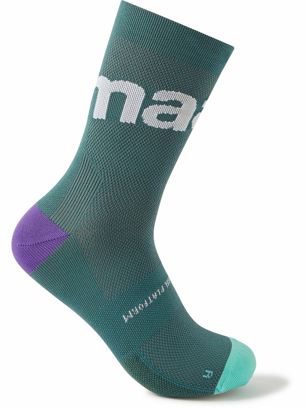 Photo: MAAP - Training Colour-Block Stretch-Knit Socks - Green