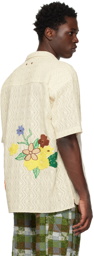 Andersson Bell White Floral Shirt