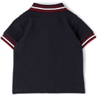 Moncler Enfant Baby Navy Short Sleeve Polo