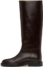 Legres Burgundy Leather Riding Boots
