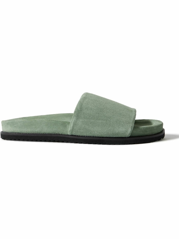 Photo: Mr P. - David Regenerated Suede by evolo® Sandals - Green