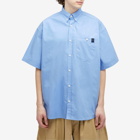 Anglan Men's Elementary Pocket Big Shirt in Sax Blue