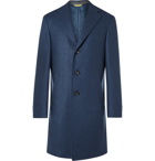 Canali - Kei Slim-Fit Double-Faced Wool Overcoat - Blue