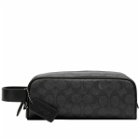 Coach Men's Travel Bag in Charcoal Signature Coated Canvas
