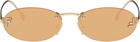 Fendi Gold 'Fendi First' Crystal Sunglasses