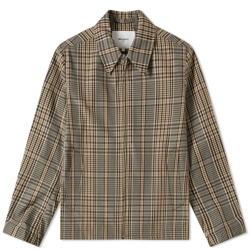 Norse Projects Elliot Compact Twill Jacket Check Norse Projects