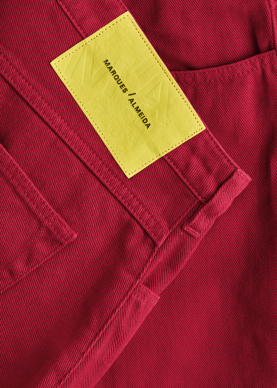 Marques' Almeida Wide-leg Jeans Red