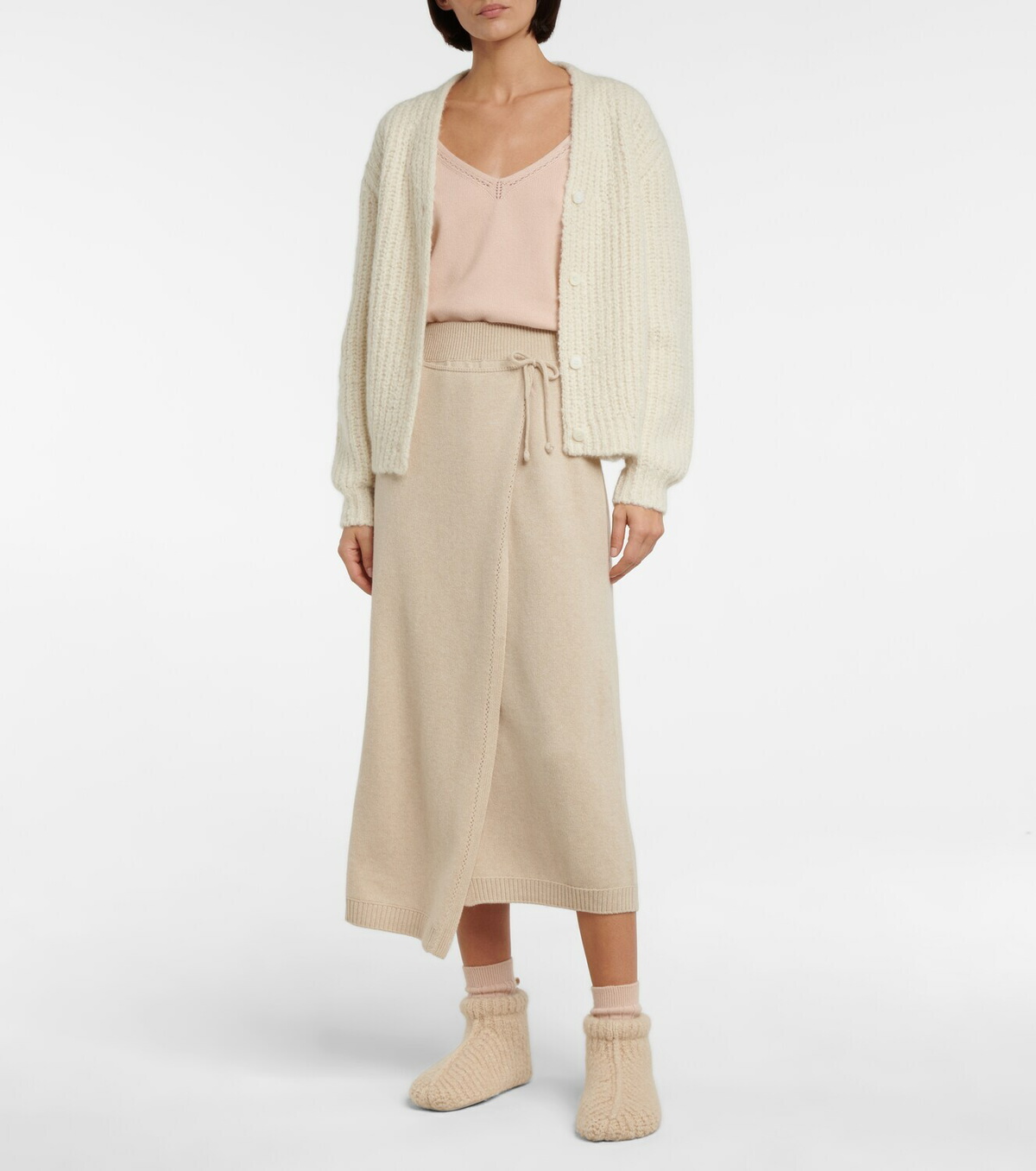 スカート LORO PIANA Vivian cashmere skirt Loro Piana Cashmere midi skirt Loro Piana