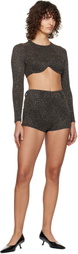 Beaufille Black & Gold Nikos Shorts