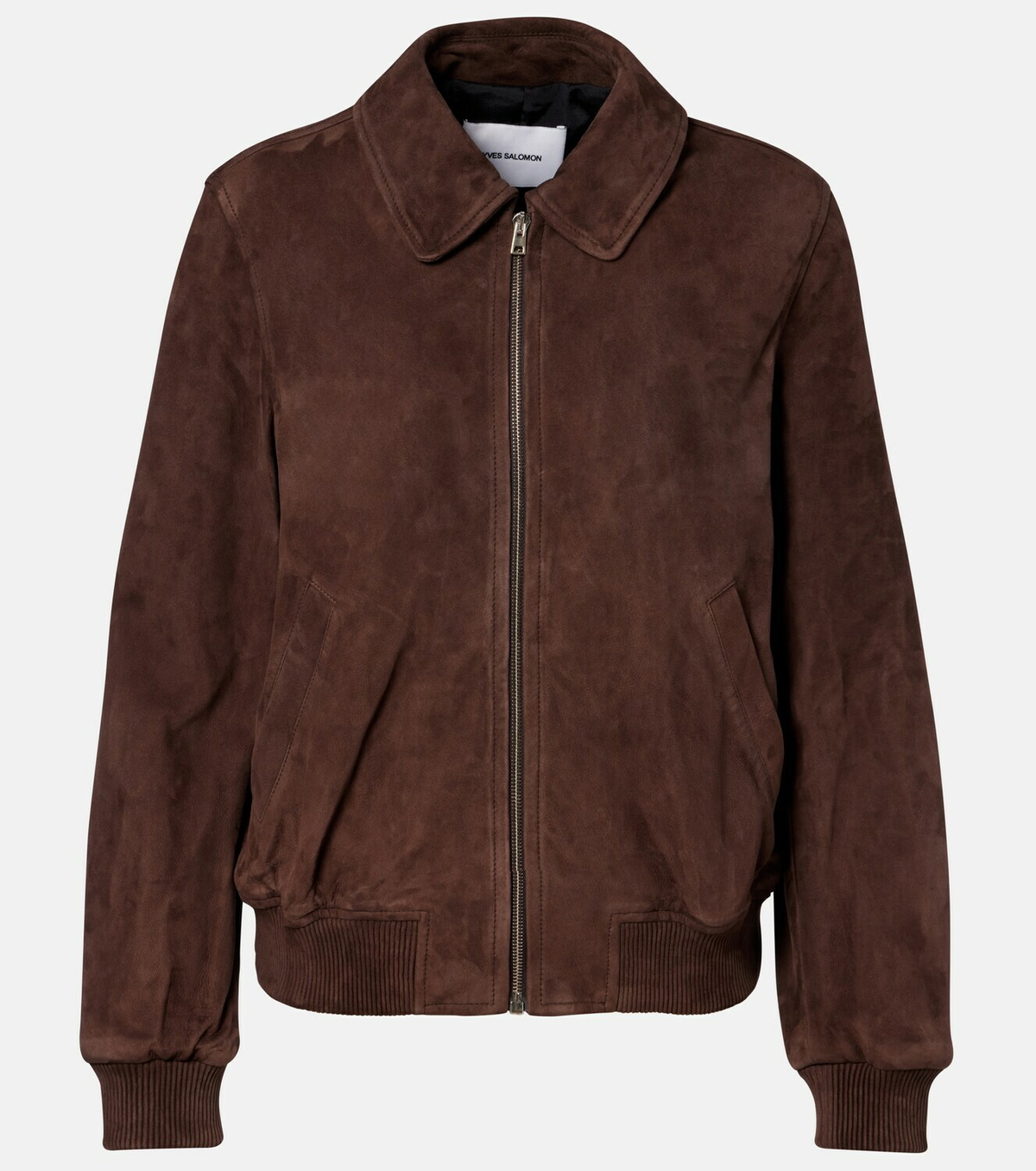 Yves Salomon Suede bomber jacket