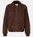 Yves Salomon Suede bomber jacket