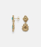 Suzanne Kalan 18kt gold (750/1000) earrings with gemstones