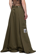 Jean Paul Gaultier Khaki Shayne Oliver Edition 'The Wrap' Trousers