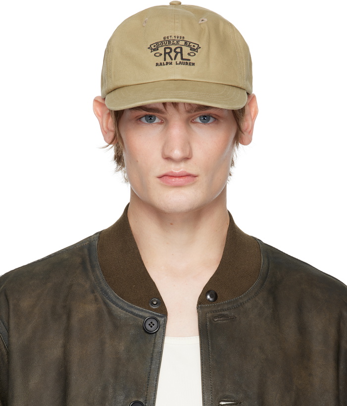 Photo: RRL Khaki 'RRL' Ranch Logo Twill Ball Cap