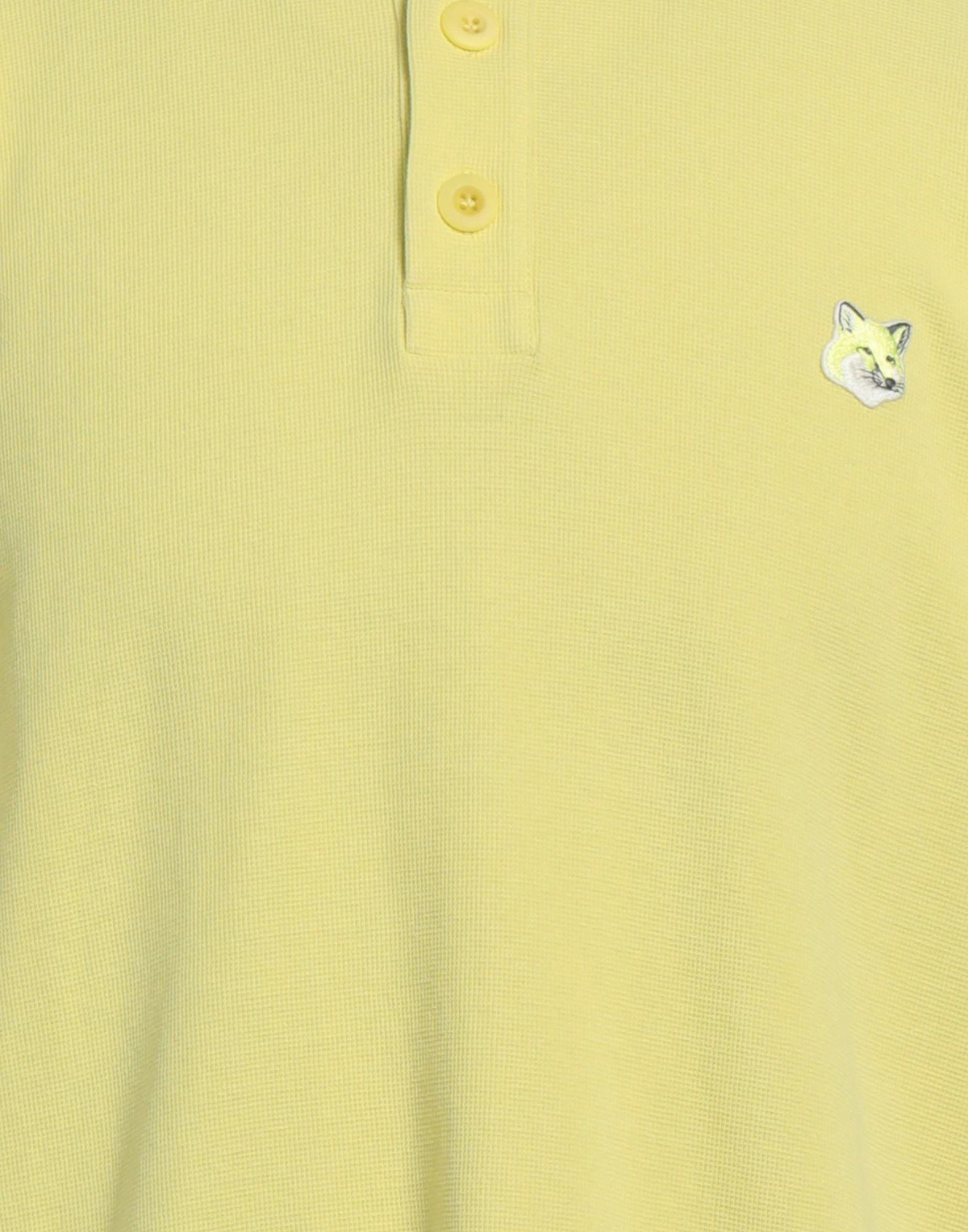Maison Kitsuné Mens Polo shirt in Yellow