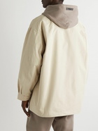 FEAR OF GOD ESSENTIALS - Barn Oversized Logo-Appliquéd Cotton-Blend Twill Field Jacket - Neutrals