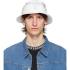 mastermind WORLD White Embroidered Bucket Hat