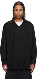 Y-3 Black Wool Adapt Overshirt