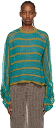 VITELLI Blue Striped Sweater