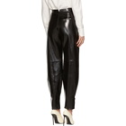 Givenchy Black Leather High-Waisted Trousers