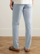 Orlebar Brown - Fallon Straight-Leg Cotton-Blend Twill Trousers - Blue