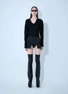 Rick Owens Dracu Cropped V Knit
